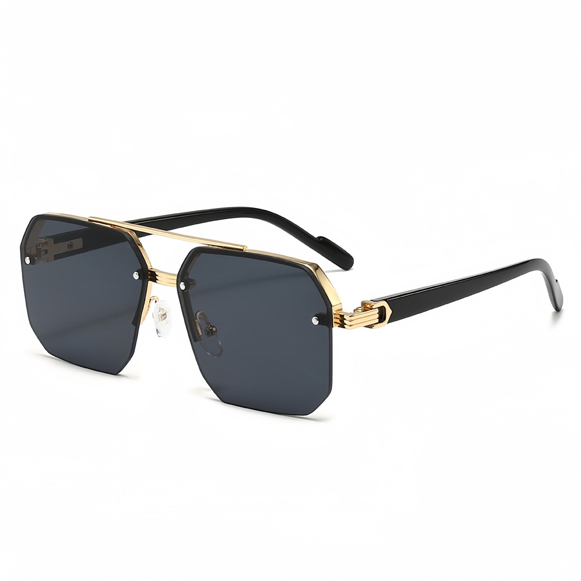 Wholesale New Boys' Driving Sunglasses, Big Face, Slimming, Anti-Uv Driving Glasses, High-End Half-Frame